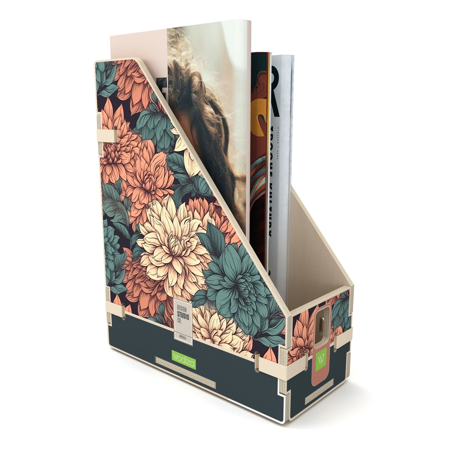 Ahşap Dosyalık - Flower Organizer 